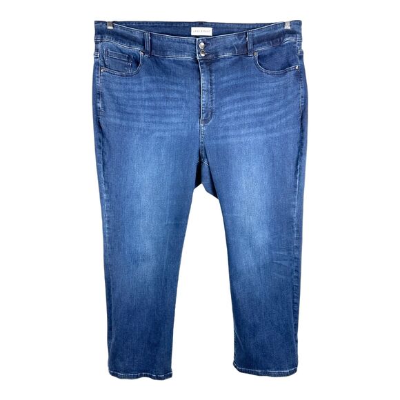 Lane Bryant Plus Size 26S Jeans High Rise Blue Stretch Flex Magic Waistband 874 - Picture 1 of 12